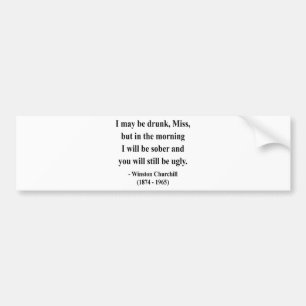 Pegatina Para Coche Cita 2a de Winston Churchill