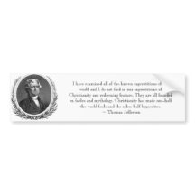 Cita Bumpersticker de Thomas Jefferson