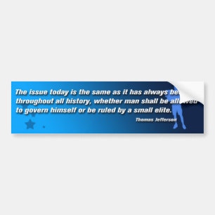 Pegatina Para Coche Cita BumperSticker de Thomas Jefferson