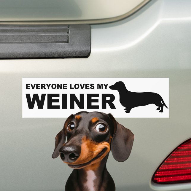 Pegatina Para Coche Cita de "Dachshund" del perro de Weiner (Subido por el creador)