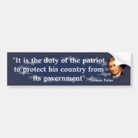 Cita de Thomas Paine sobre el deber del patriota
