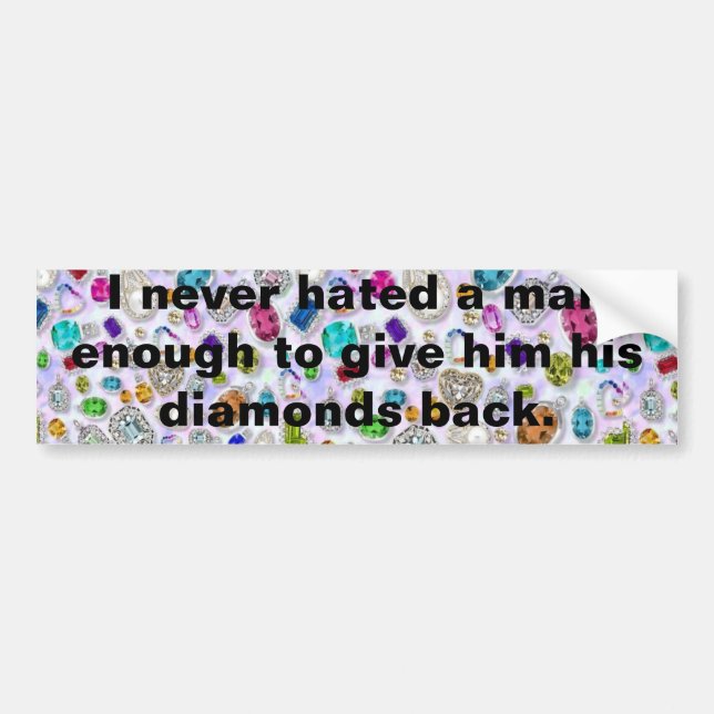 Pegatina Para Coche Cita divertida de los hombres (Frente)