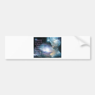 Pegatina Para Coche Cita Goethe con Nebula