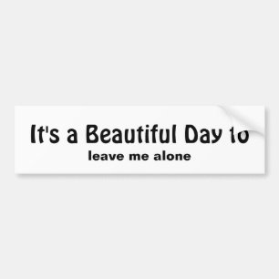 Pegatina Para Coche Cita sarcástica para los que quieren quedarse solo