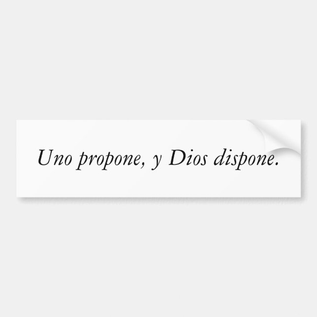 Pegatina Para Coche Citas del español (Frente)
