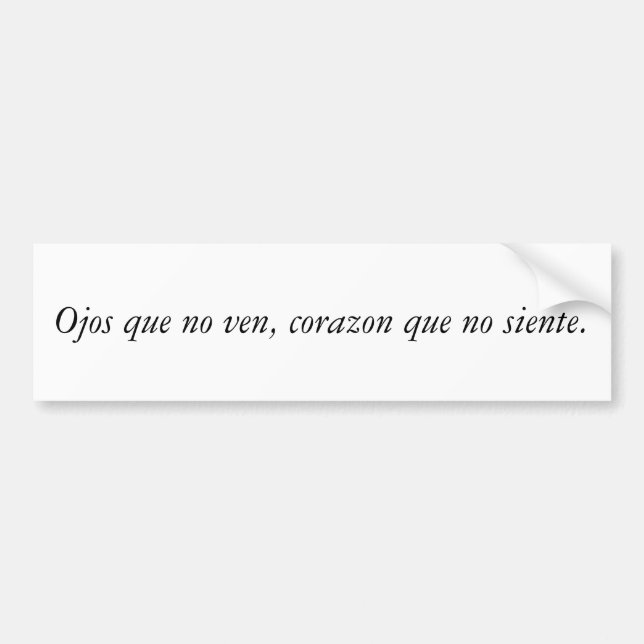Pegatina Para Coche Citas del español (Frente)