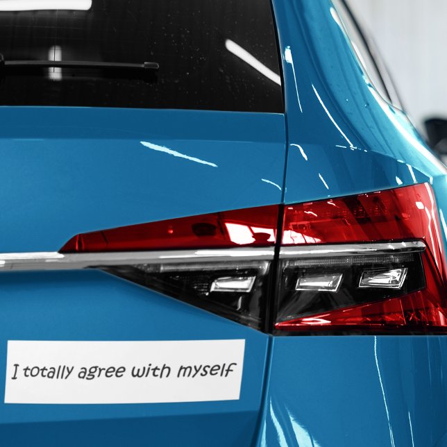 Pegatina Para Coche Citas divertidas y chocantes chistes regalos de es (Witty satire quote on a bumpersticker. Simple, modern typography humor saying car accessories.)