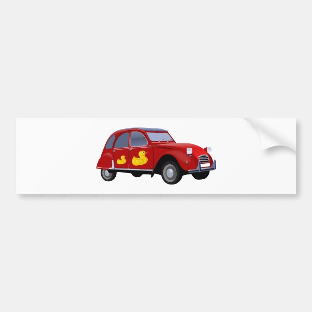 Pegatina Para Coche Citroen 2CV pato (Frente)