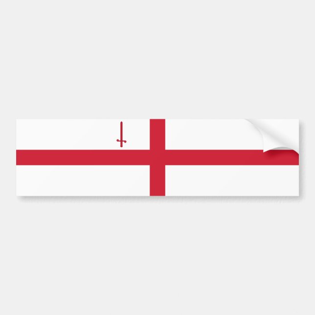 Pegatina Para Coche City of London (Inglaterra) (Capital del Reino Uni (Frente)