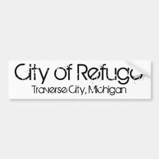 Pegatina Para Coche Ciudad de la ciudad de la travesía del refugio, MI