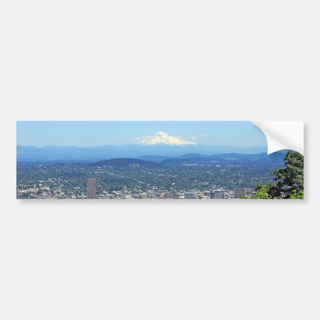 Pegatina Para Coche Ciudad de Portland, Oregon y Mountain View (Frente)