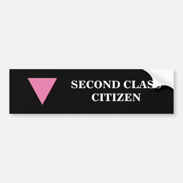 PEGATINA PARA COCHE CIUDADANO DE LA SEGUNDA CLASE (Frente)