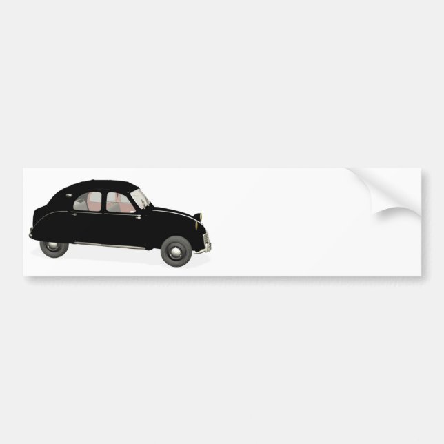 Pegatina Para Coche Ciudadano negro 2CV (Frente)