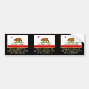 Pegatina Para Coche Ciudadano orgulloso de California