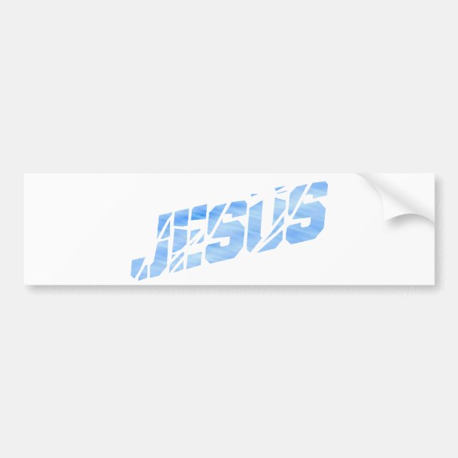 Pegatina Para Coche Clair del bleu del cassé de Jesús (Frente)