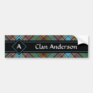 Pegatina Para Coche Clan Anderson Tartan Bumper Sticker