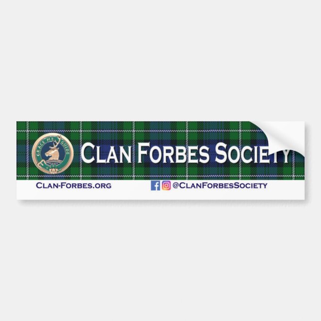 Pegatina Para Coche Clan Forbes Society Bumper Sticker (Frente)
