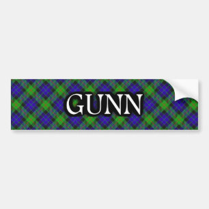 Pegatina Para Coche Clan Gunn Tartan Bumper Sticker