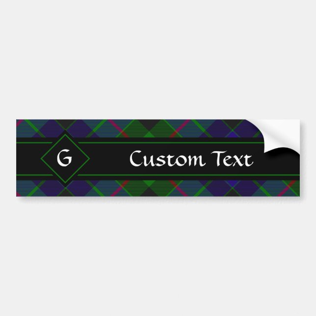 Pegatina Para Coche Clan Gunn Tartan Bumper Sticker (Frente)