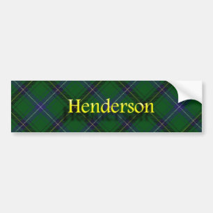 Pegatina Para Coche Clan Henderson Scottish Tartan