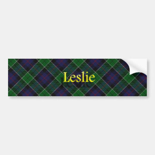 Pegatina Para Coche Clan Leslie Scottish Tartan