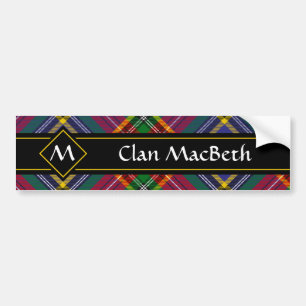 Pegatina Para Coche Clan MacBeth Tartan Bumper Sticker