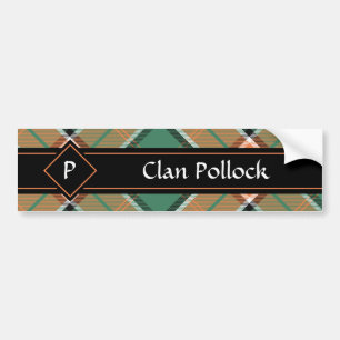 Pegatina Para Coche Clan Pollock Tartan Bumper Sticker