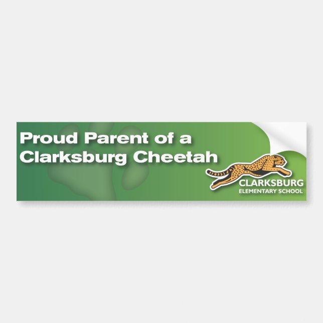 Pegatina Para Coche Clarksburg Bumpersticker (Frente)