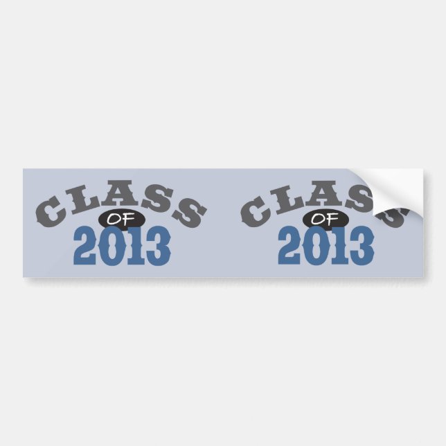 Pegatina Para Coche Clase del azul 2013 (Frente)