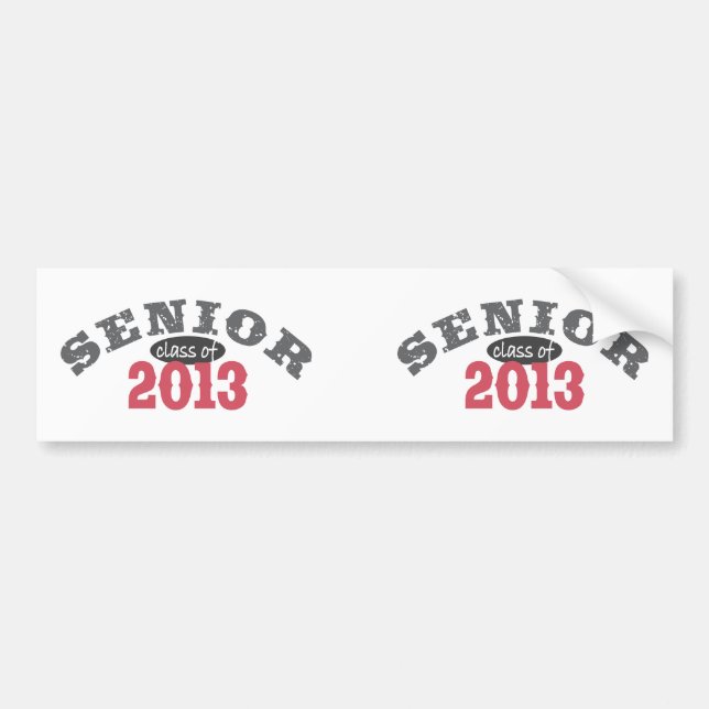 Pegatina Para Coche Clase mayor de 2013 (Frente)