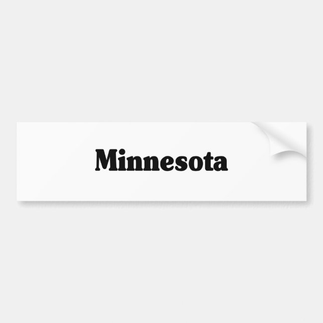 Pegatina Para Coche Clásico de Minnesota (Frente)