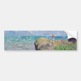 Pegatina Para Coche Claude Monet - Camino acantilado en Pourville