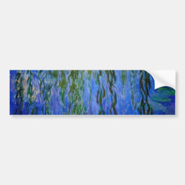 Pegatina Para Coche Claude Monet - Lilis de agua con sauce lloroso