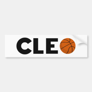 Pegatina Para Coche Cleo Basketball Bumper Sticker