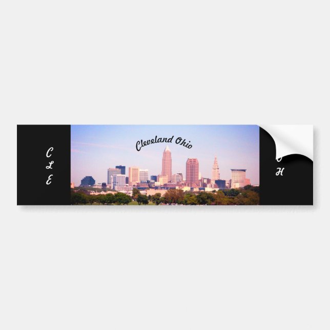 Pegatina Para Coche Cleveland City Bumper Sticker (Frente)