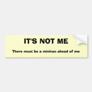 PEGATINA PARA COCHE CLUB ANTI DEL MINIVAN