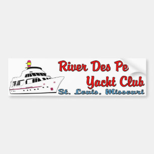 Pegatina Para Coche Club de Yates River Des Peres