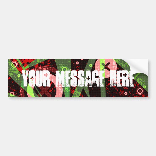 Pegatina Para Coche COAlitionz. Mensaje adaptable (Frente)