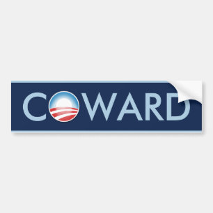 Pegatina Para Coche Cobarde de Obama