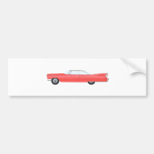 Pegatina Para Coche Coche clásico rosa