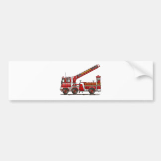 Pegatina Para Coche Coche de bomberos de gancho y de escalera