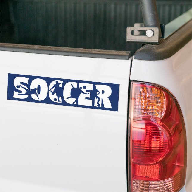 Pegatina Para Coche Coche de fútbol  (En Camión)