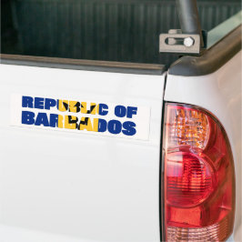 Pegatina Para Coche Coche de la República de Barbados