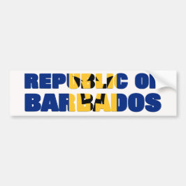 Pegatina Para Coche Coche de la República de Barbados