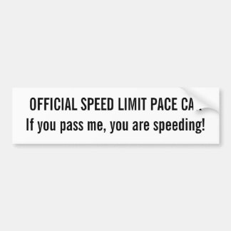 PEGATINA PARA COCHE COCHE DE PASO OFICIAL DEL LÍMITE DE VELOCIDAD