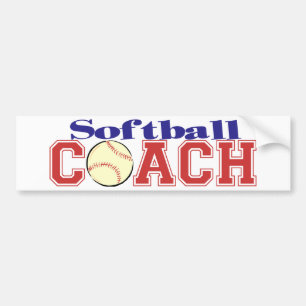 Pegatina Para Coche Coche del softball