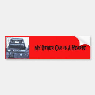Pegatina Para Coche Coche fúnebre gótico Bumpersticker