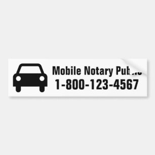 Pegatina Para Coche Coche móvil del notario público