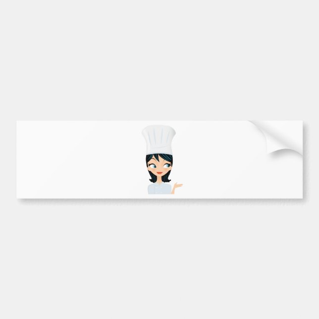 Pegatina Para Coche Cocinero (Frente)
