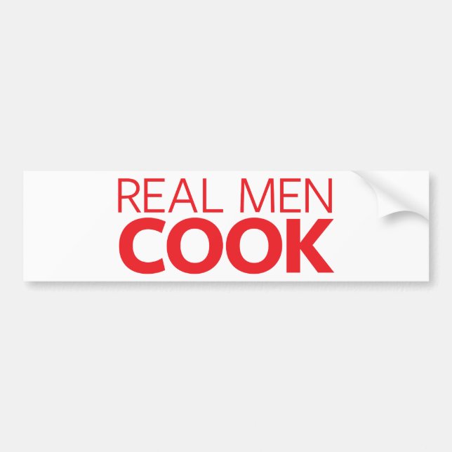 Pegatina Para Coche Cocinero real de los hombres (Frente)